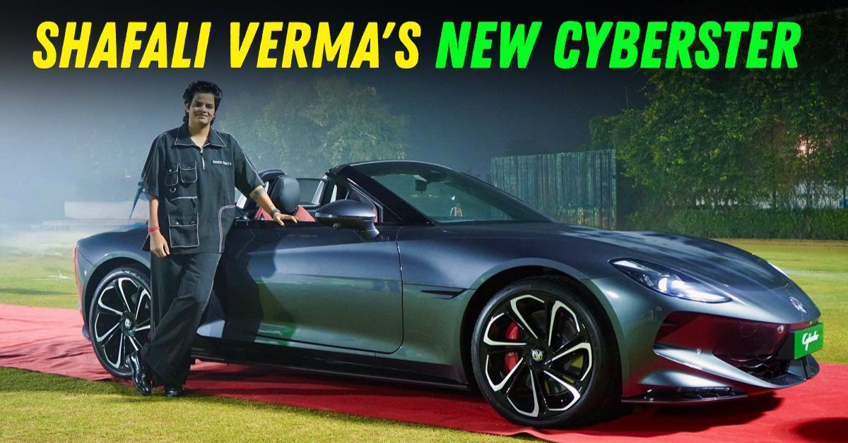 Shafali Verma Drives Home the MG Cyberster: Cricket Meets Cutting-Edge Electric Luxury