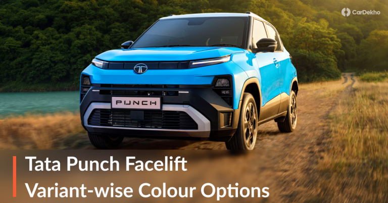 2026 Tata Punch Facelift Colours & Variant Wise Options