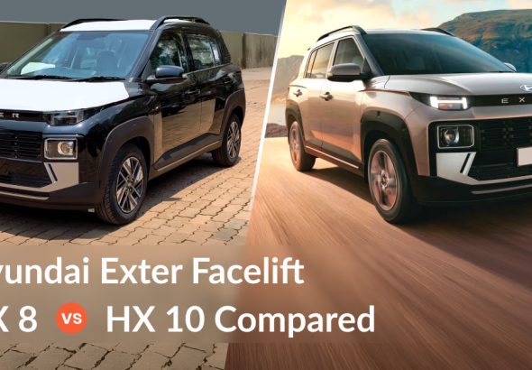 Hyundai Exter HX 8 vs HX 10 Comparison